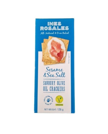 Crackers Inés Rosales au sésame et sel.