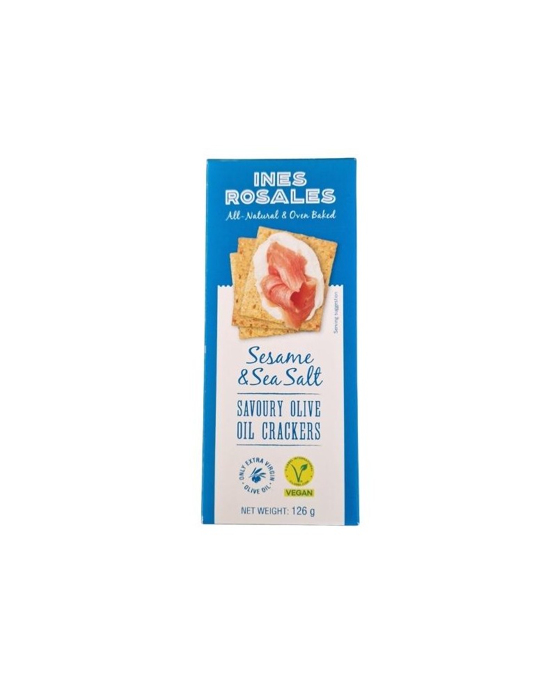 Crackers Inés Rosales au sésame et sel.