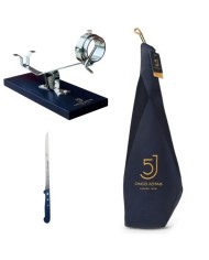 Jambon Cinco Jotas 5J 100% ibérique bellota "Pata Negra" + support 5J + couteau offert