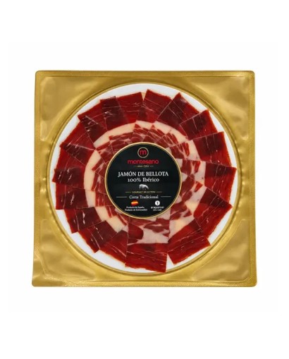 Jambon 100% ibérique bellota Montesano 100 g. Coupe traditionnelle