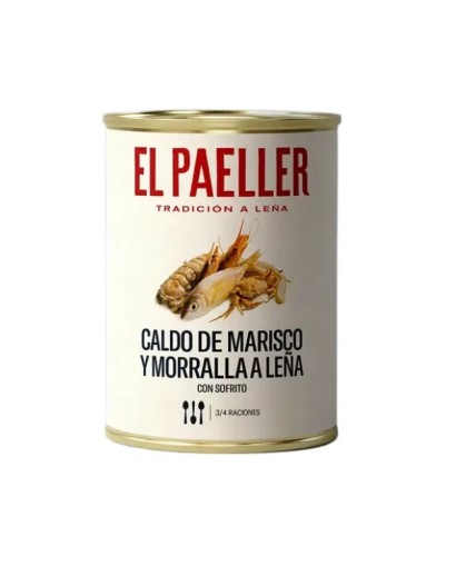 El Paeller bouillon til paella med skaldyr og stenfisk, tilberedt over åben ild, 1000 g.