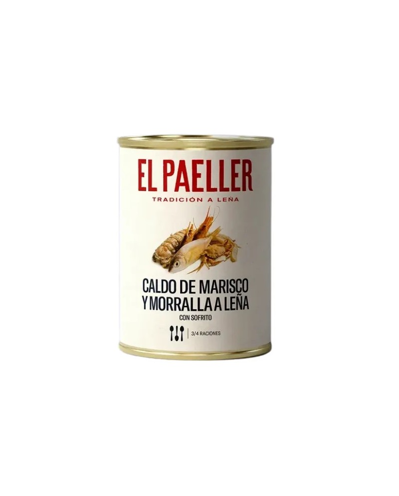 El Paeller bouillon til paella med skaldyr og stenfisk, tilberedt over åben ild, 1000 g.