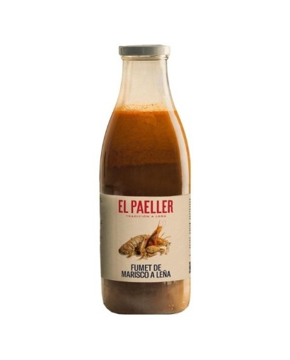 Buljong för paella med skaldjur, tillagad över vedeld, El Paeller, 950 g.