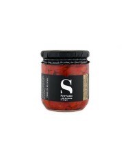 Piquillo-paprika, skuren i bitar