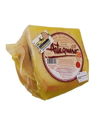 Brânză DOP Manchego "Curado" cu ulei de măsline extra virgin