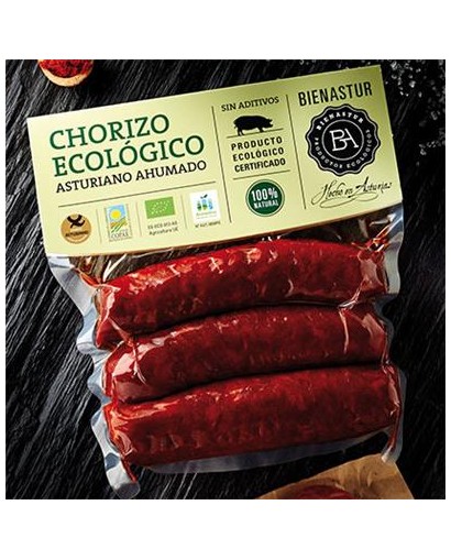 Organic smoked Chrorizo to grill without additives 250 grs