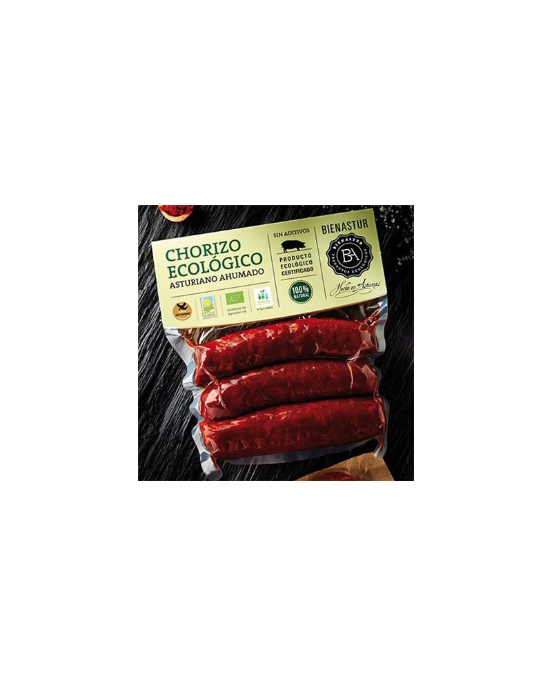 Organic smoked Chrorizo to grill without additives 250 grs