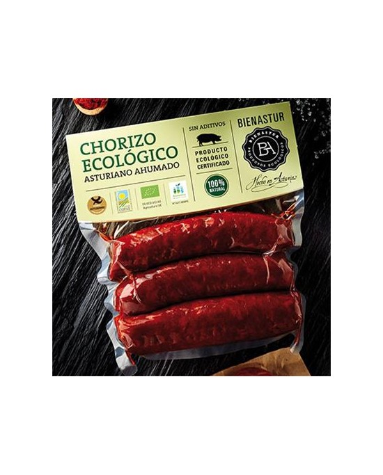 Organic smoked Chrorizo to grill without additives 250 grs
