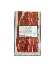 Andalusian "Cebo de Campo" sliced Iberian ham Exqium WITHOUT ADDITIVES 100 grs