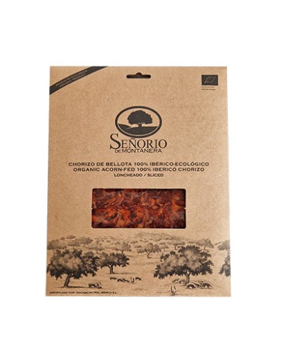 ΒΙΟΛΟΓΙΚΟ chorizo 100% Iberian bellota κομμένο σε φέτες 100 γρ.
