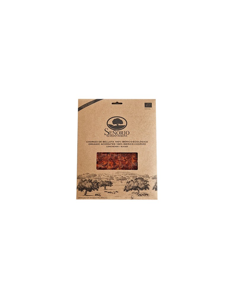 Organiczne 100% iberyjskie Bellota Chorizo w plastrach 100 g