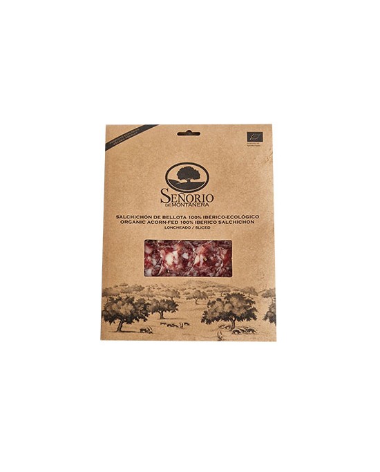 Cârnați de Bellota 100% Iberici BIO feliați 100 gr