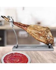 Jamonero giratorio plegable de acero inoxidable