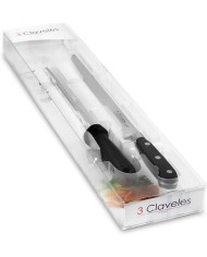 25 cm ham knife + knife sharpener pack
