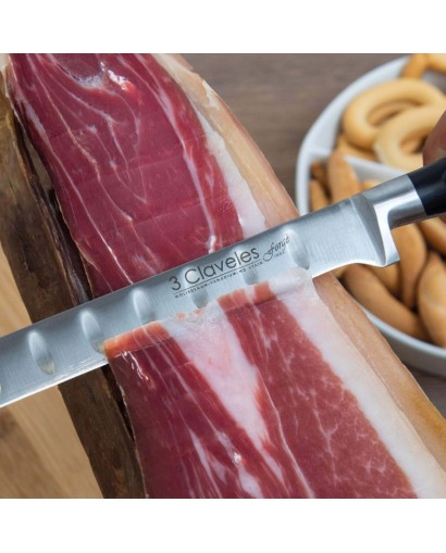 Coltello per prosciutto a nido d'ape da 30 cm.