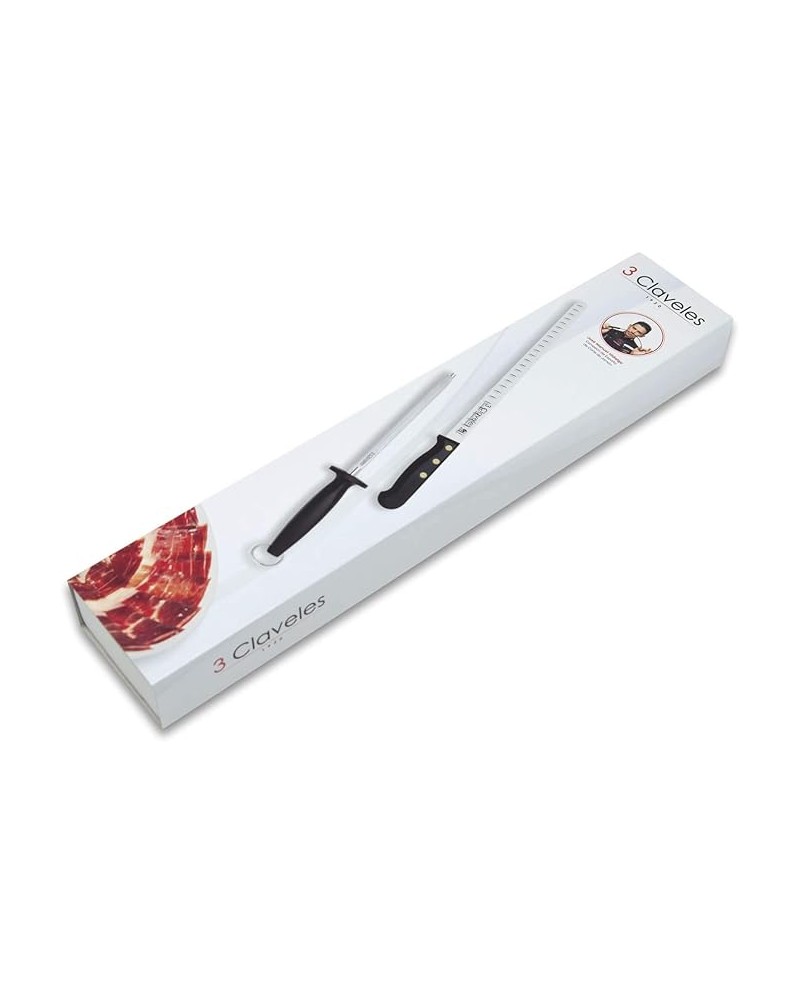 Cuchillo jamonero 30cm + pack afilador