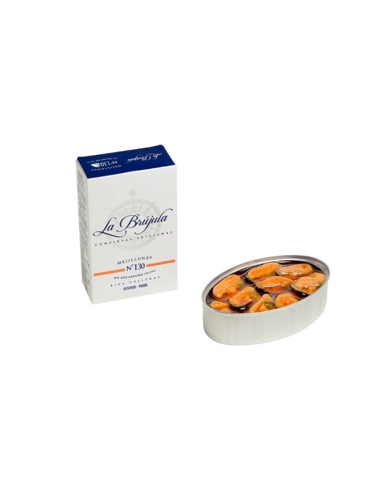 Moules frites en escabèche La Brujula nº130. 110 g