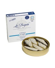Piccole sardine "do Xeito" in olio d'oliva affumicato La Brujula nº127. 130 g