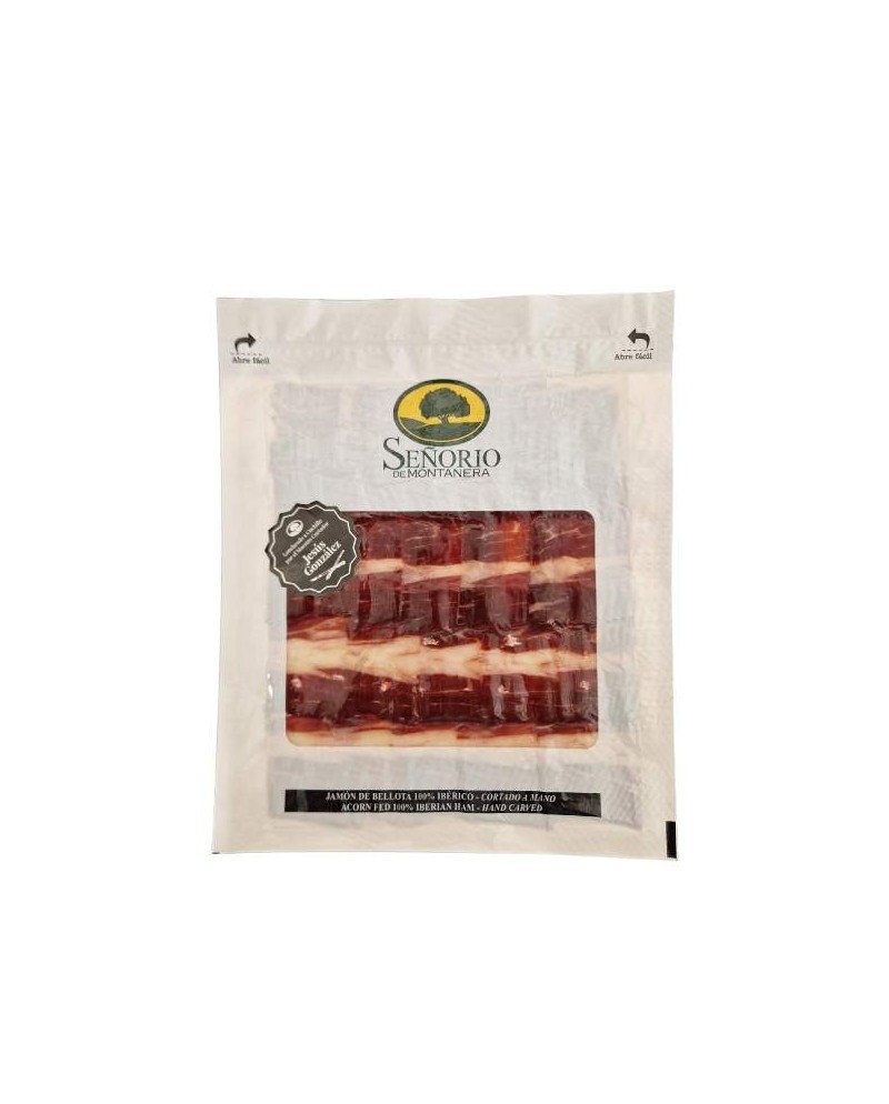 Jambon 100% ibérique bellota Pata Negra coupé au couteau 80 g - DLC fin décembre 2025