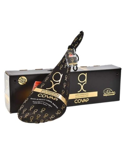 COVAP 100%-ban ibériai, tölgyfa-makk táplálkozású sonka.  „Alta Expresion Oro” DOP Valle de los Pedroches. Pata Negra.