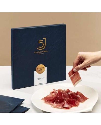 Rituals nº2. Assortiment de 2x70 g jambon Cinco Jotas 5J traché au couteau