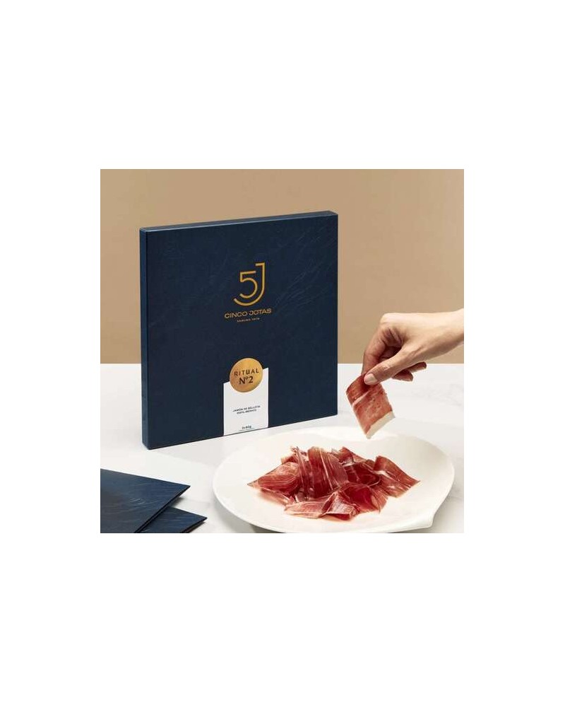 Assortimento di 2 prosciutti Cinco Jotas 5J trafilati a coltello 2x70 grs