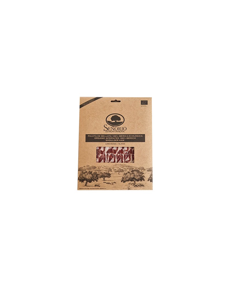 Skivad 100% iberisk ekologisk Bellota-skuldra - Pata Negra 80g