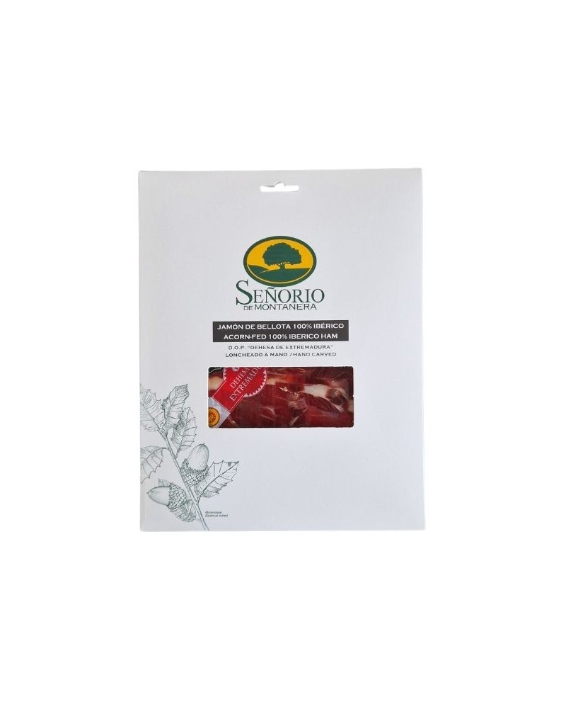 Ножевая нарезка Pata Negra 100% иберийской ветчины Bellota 80 г - DOP Dehesa de Extremadura