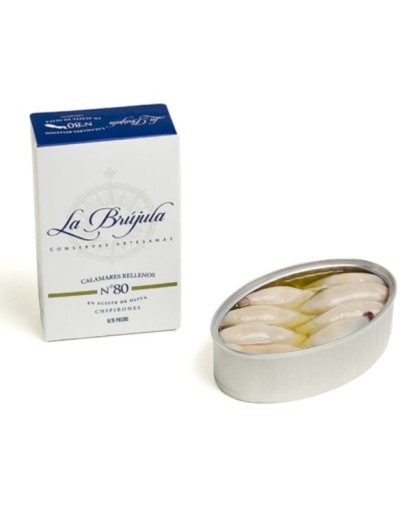 Calamars à l'huile d'olive La Brujula nº80. 110 g